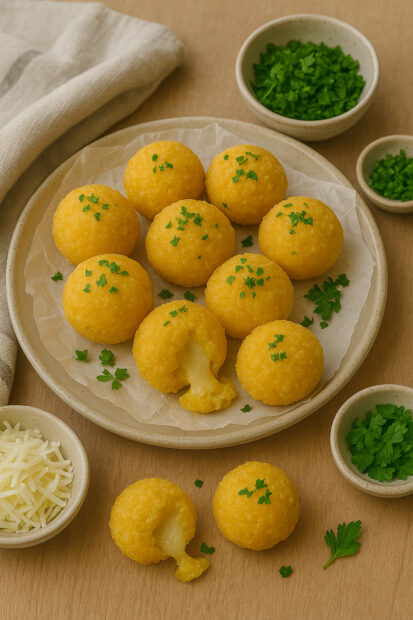 Receitas com polenta: ideias práticas, económicas e cheias de sabor em Alimentação Bolinhas de polenta recheadas com queijo
